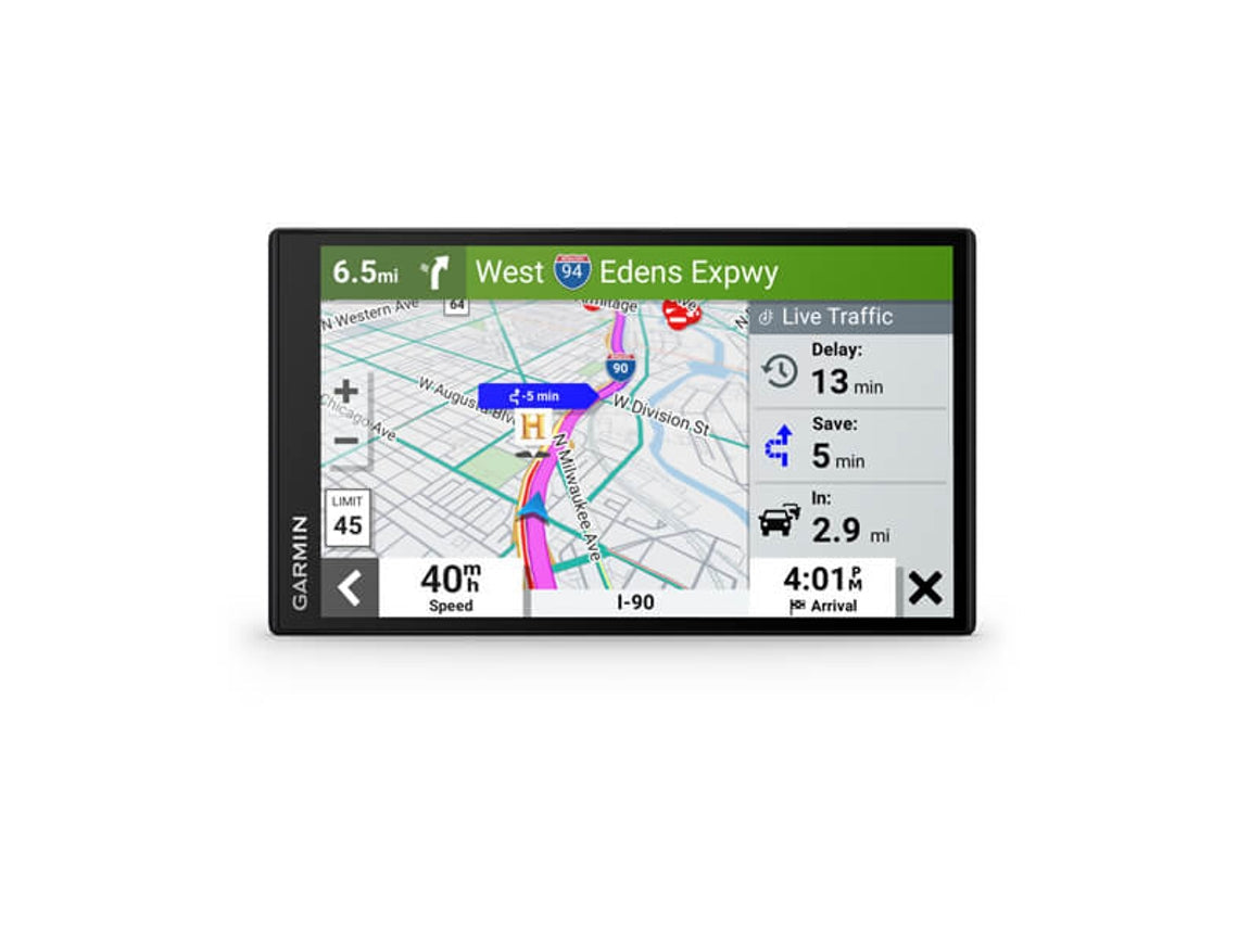 GARMIN DriveSmart 76 navegador Fijo 17,8 cm (7) TFT Pantalla táctil 239,6 g Negro
