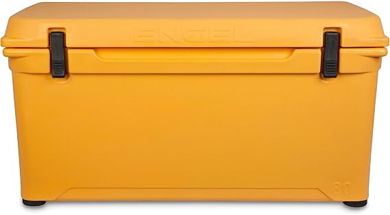 Nevera Engel Coolers ENG80 | Nevera rotomoldeada de alto rendimiento y durabilidad, sin costuras, con capacidad para 75 latas, ideal para camping, caza y pesca – Color Iced Mango