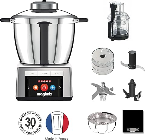 Magimix Cook Expert Chrome 18900 Robot de Cocina Multifuncional 3,5 L, Motor Profesional, Cromo Mate