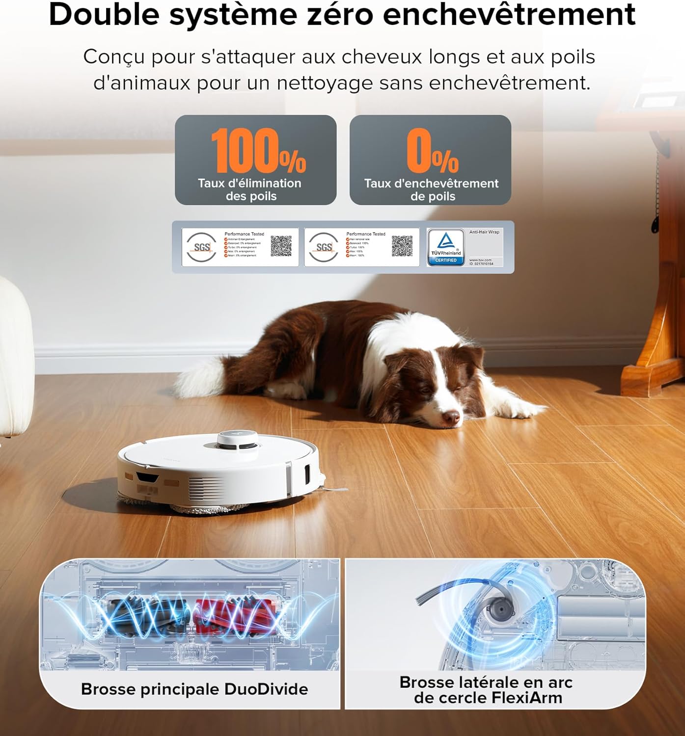 Roborock Qrevo Edge Robot Aspirador y Fregador, 18 500 Pa, Cepillo y Mopa Extensibles, Chasis AdaptiLift, Estación Multifuncional, Doble Sistema Anti-enredos, Evitación de Obstáculos, Videollamada