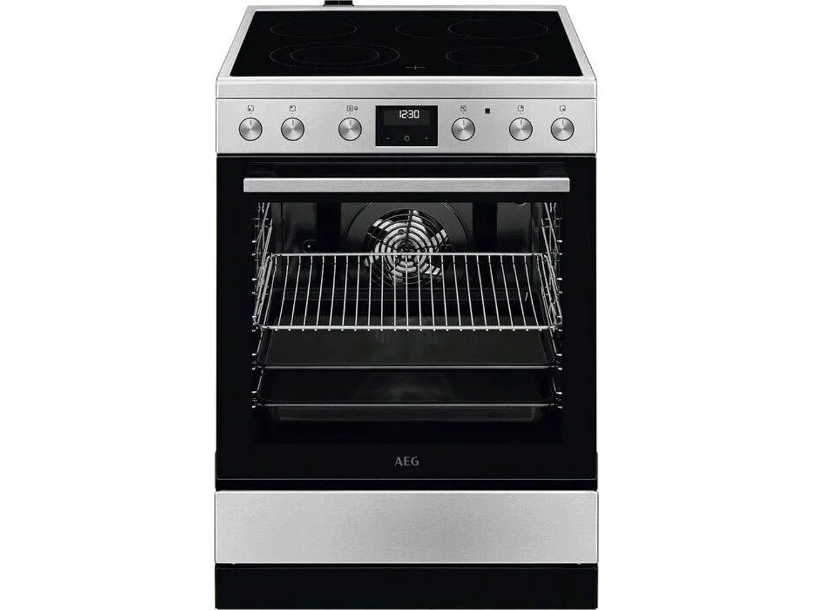 Cocina Vitrocerámica AEG CCB6642CBM (Eléctrico - 59,6 cm - Inox)