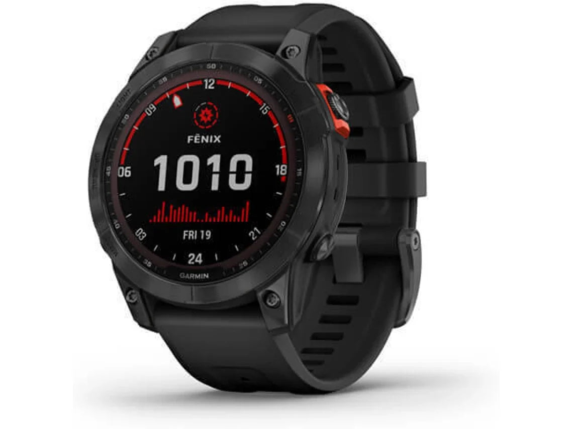 Reloj Deportivo GARMIN Fenix 7 Solar (Bluetooth - Hasta 14 días de autonomia con Energia Solar - Negro)