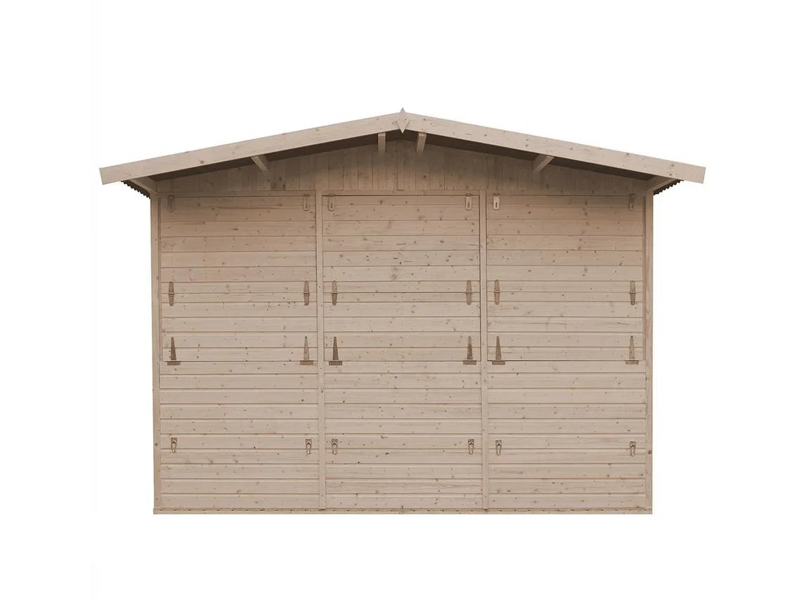 Caseta de Jardín de Madera TIMBELA M150A (6 M² - 232 x 336 x 263 cm)