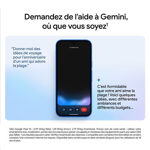 Smartphone Google Pixel 10 6,3" 5G Doble SIM 128 GB Negro Volcánico
