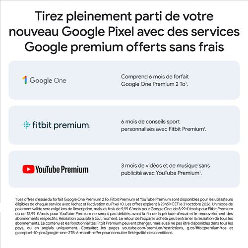 Smartphone Google Pixel 10 6,3" 5G Doble SIM 128 GB Negro Volcánico
