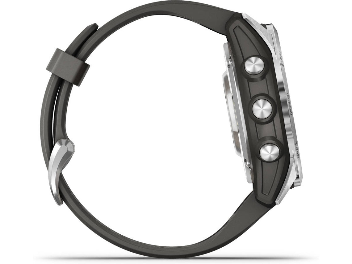 Smartwatch GARMIN Fenix 7S Pro Solar Edition (Bluetooth e Wi-Fi - Hasta 11/14 días de autonomía com Energia Solar - Grafito)