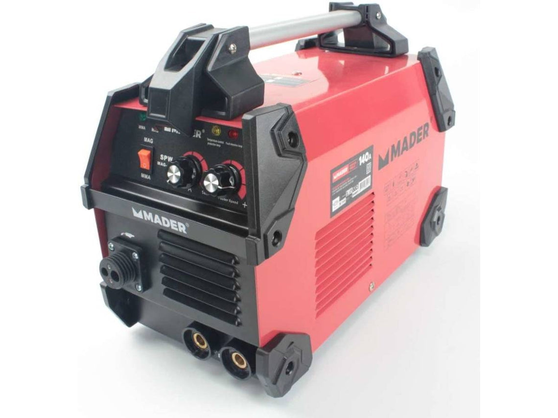 Soldadora Inverter, 3 en 1 - MMA y MIG/MAG, 140A - MADER