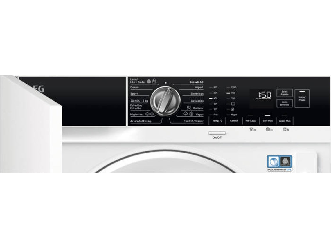 Lavadora Integrable AEG LFN7G8434F (8 kg - 1400 rpm - Blanco)