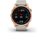 Reloj Deportivo GARMIN Fenix 7S Solar (Bluetooth - Hasta 14 días de autonomia con Energia Solar - Gris y Rosa)