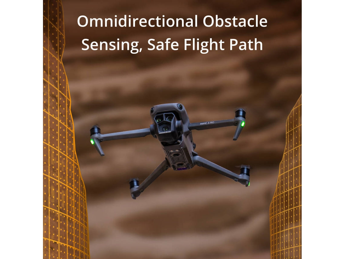 Drone DJI Mavic 3 Pro con DJI RC (5.1K - Autonomía: Hasta 43 minutos - Negro)