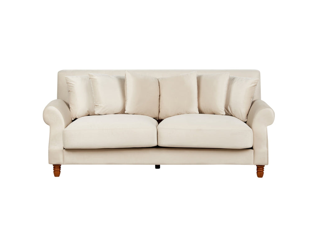 Sofá de 2 plazas BELIANI Eike de Terciopelo Blanco 186x102x82