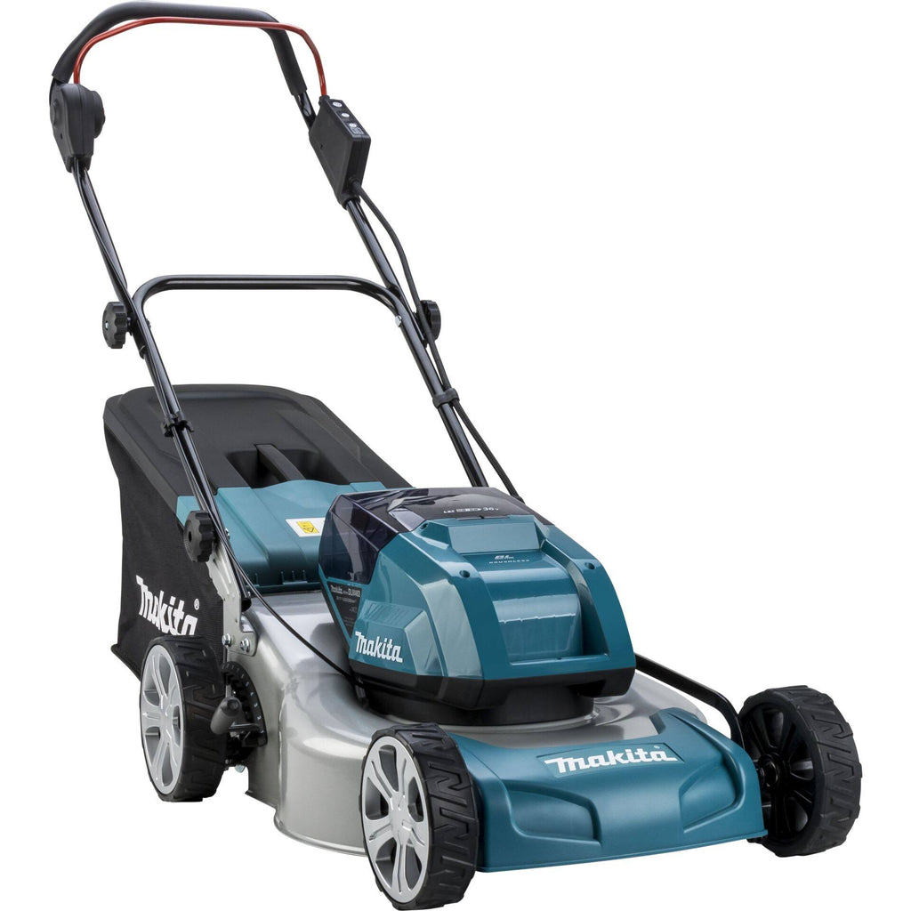 Cortacésped inalámbrico Makita DLM463PT2 con 2 baterías de 5,0 Ah