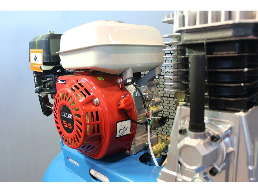 Compresor de aire - Gasolina + Eléctrico - 200L - SAURIUM