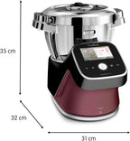 Moulinex, I-Companion Touch Pro, Robot de cocina, 18 funciones, Conectado, Balanza integrada, Capacidad XL para 10 personas, Negro, Fabricado en Francia, HF93E610