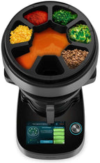 Cecotec Robot de Cocina Multifunción con Dosificador de Alimentos Mambo CooKing Unique. 2200 W, 45 Funciones, Recetas Guiadas, Recipiente Único de 5L, Accesorios: Vaporera o Paleta para Guisos