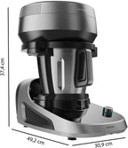 Robot de Cocina Multifunción Cecotec Mambo Touch. 1600 W, 37 Funciones, Pantalla Táctil TFT de 5" con Libro de Recetas Integrado, Capacidad de 3,3 Litros, Aplicación, Balanza y Jarra de Acero Inoxidable