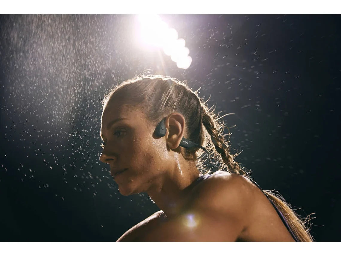 Auriculares Bluetooth Multipoint SHOKZ Openrun Pro (Open Ear - Micrófono - Negro)