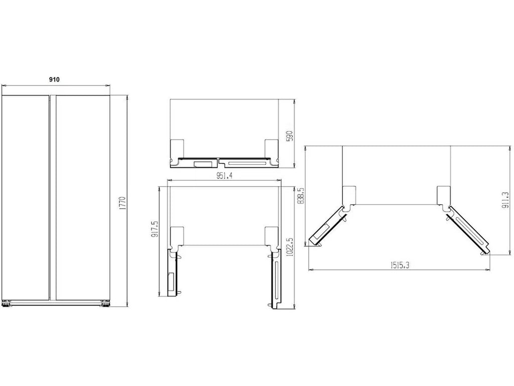 Frigorífico Americano SBS KUBO KBSBS9118 IX (No Frost - 177 cm - 442 L - Inox)
