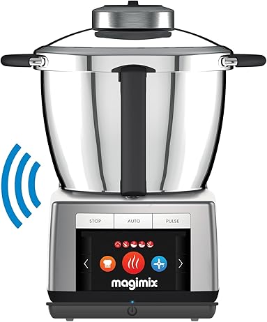 Magimix Cook Expert Conectado - Robot de cocina multifunción Connect 3,5L, Motor profesional 1700W, Cromo mate