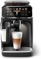Philips Serie 5400 Cafetera Espresso - Café en Grano - Espumador de Leche LatteGo, 12 Especialidades de Café, Pantalla Intuitiva, 4 Perfiles de Usuario, Negro (EP5441/50)