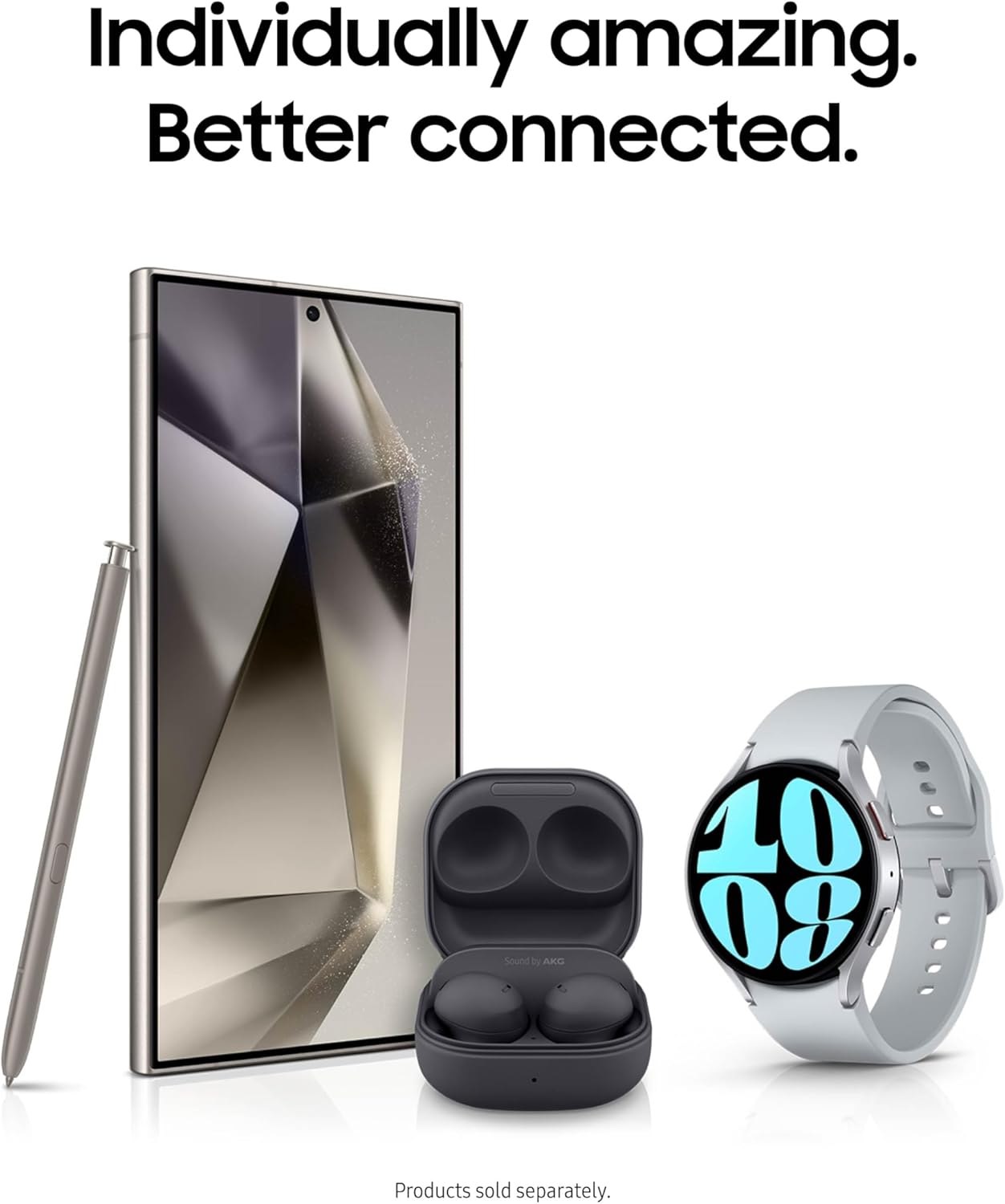 Teléfono móvil Samsung Galaxy S24 Ultra, smartphone con IA de 256 GB, Android desbloqueado, cámara de 200 MP con zoom de 100x, procesador rápido, batería de larga duración, pantalla de borde a borde, S Pen, versión de EE. UU., 2024, color negro titanio.