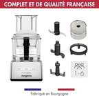 MAGIMIX 4200 XL Robot de cocina compacto y versátil 18472F, FABRICADO EN FRANCIA, Cromo Brillante