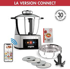 Magimix Cook Expert Conectado - Robot de cocina multifunción Connect 3,5L, Motor profesional 1700W, Cromo mate
