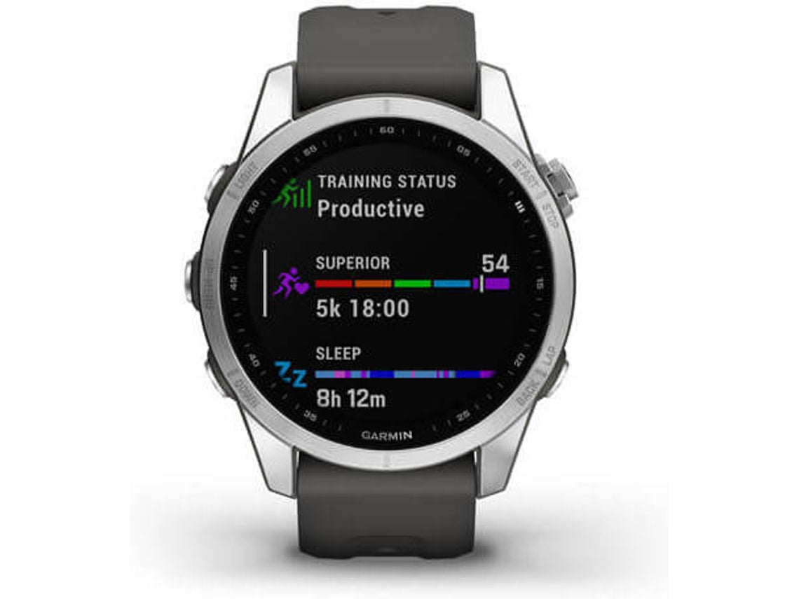 Reloj Deportivo GARMIN Fenix 7S (Bluetooth - Hasta 18 días de autonomia - Gris)