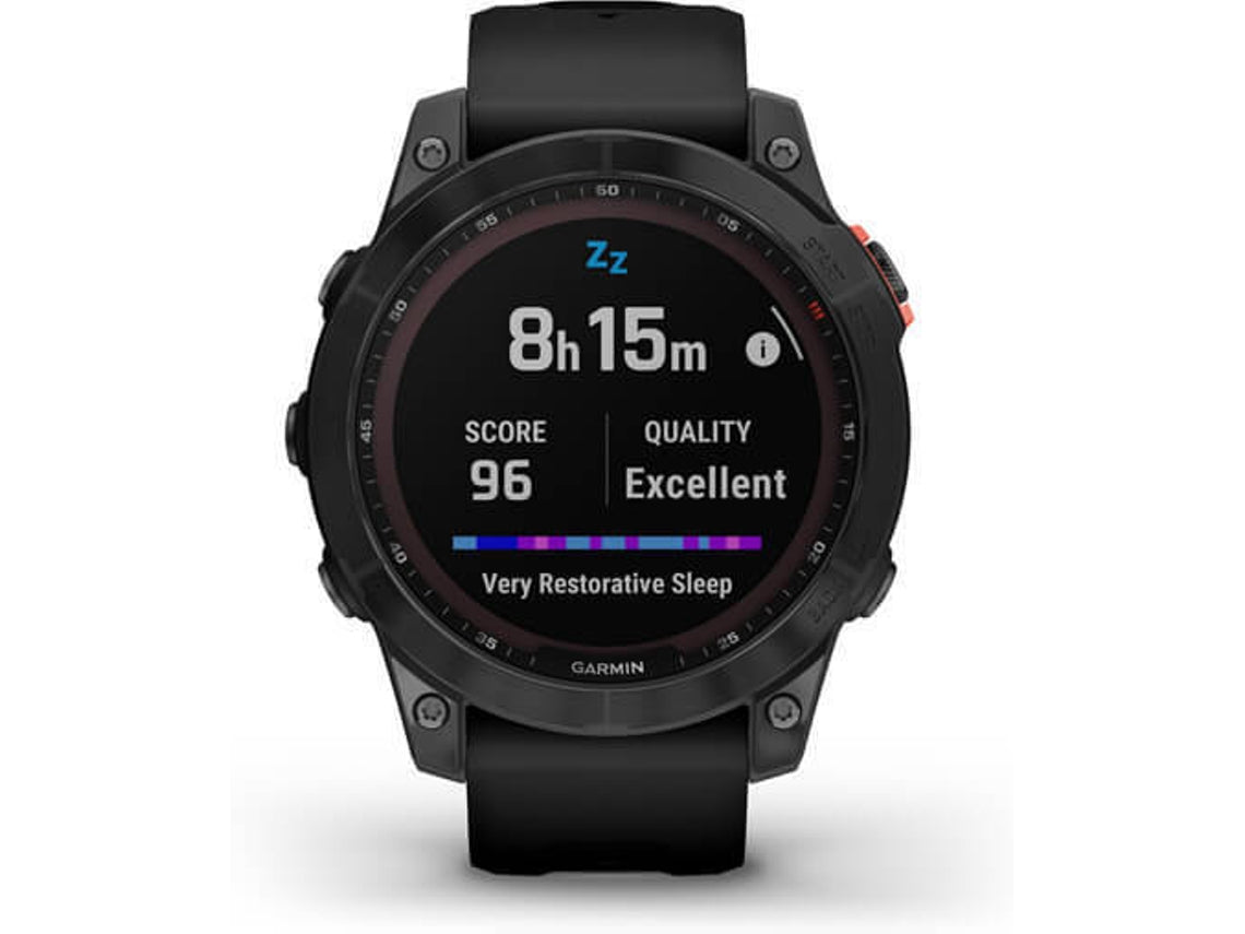 Reloj Deportivo GARMIN Fenix 7 Solar (Bluetooth - Hasta 14 días de autonomia con Energia Solar - Negro)