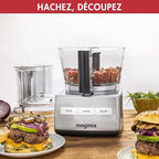 MAGIMIX 4200 XL Robot de cocina compacto y versátil 18472F, FABRICADO EN FRANCIA, Cromo Brillante