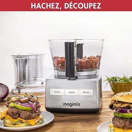 Magimix Robot de cocina 18592 CS 5200 XL Cromo - Magimix 5200 XL - Fabricado EN FRANCIA