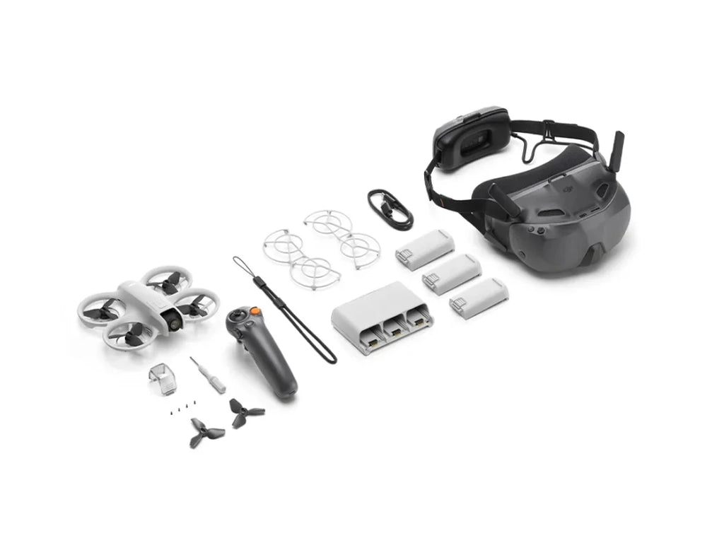 Mini Drone DJI Neo + Pack flymore + Googgle + Joystick (4K - Autonomía: 18 min - Blanco)