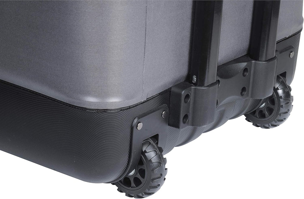 Nevera con ruedas Evolution Outdoor, aislada y a prueba de fugas, EVO Premium, con tapa moldeada en ABS, 8 presillas para accesorios y asa retráctil de 4 niveles