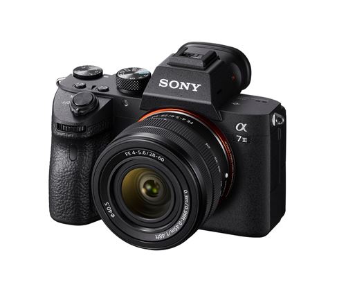 Cámara híbrida Sony Alpha 7III Negra + FE 28-60mm f/4-5.6 + FE 50mm f/1,8 + Batería adicional Sony NP-FZ100