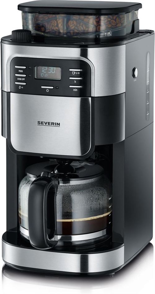 SEVERIN KA 4810 - Cafetera - 10 tazas - acero inoxidable/negro