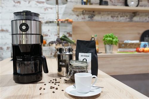 SEVERIN KA 4810 - Cafetera - 10 tazas - acero inoxidable/negro