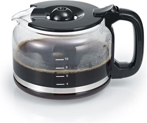SEVERIN KA 4810 - Cafetera - 10 tazas - acero inoxidable/negro