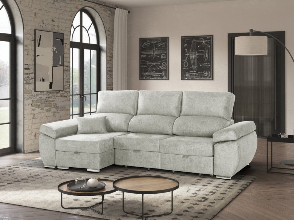 Chaiselongue Reversible Indico Plata Izquierda