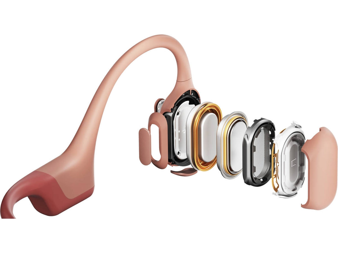 Auriculares Bluetooth Multipoint SHOKZ Openrun Pro (Open Ear - Micrófono - Rosa)