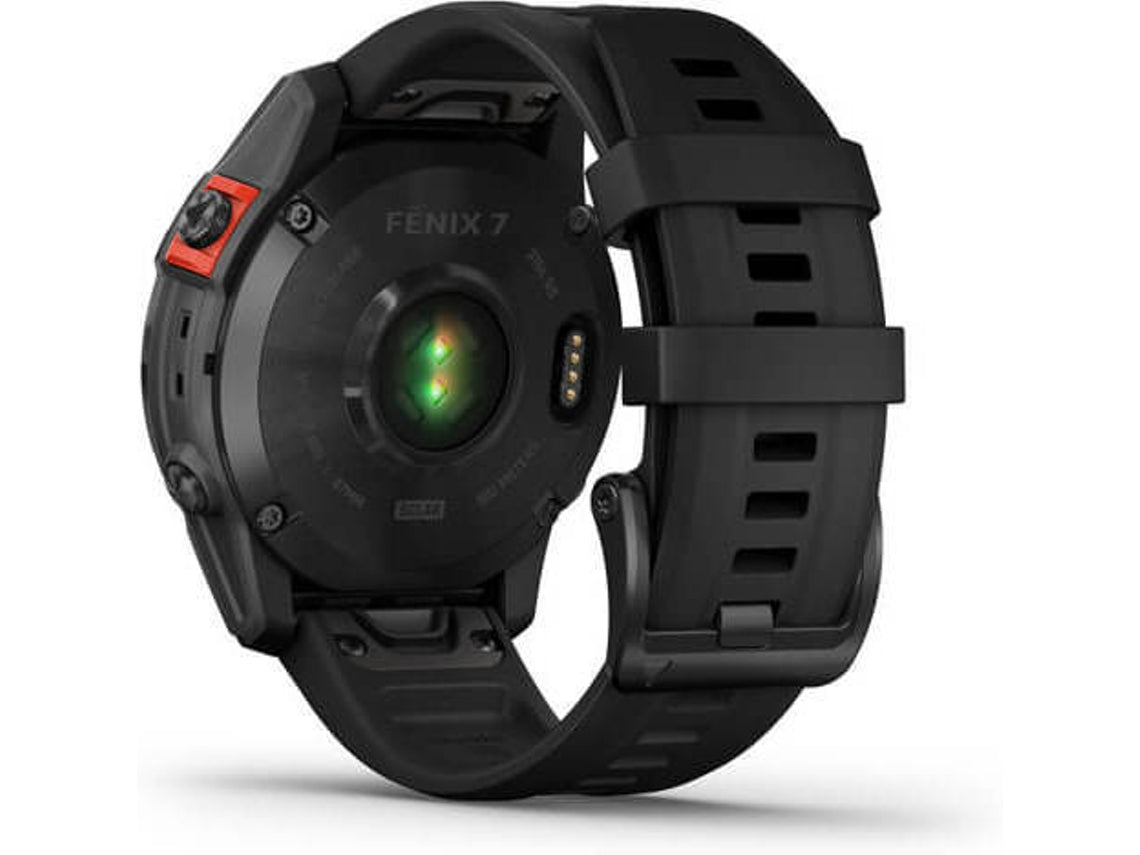 Reloj Deportivo GARMIN Fenix 7 Solar (Bluetooth - Hasta 14 días de autonomia con Energia Solar - Negro)