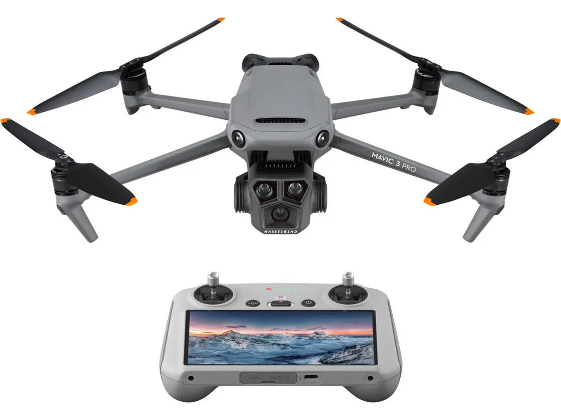 Drone DJI Mavic 3 Pro con DJI RC (5.1K - Autonomía: Hasta 43 minutos - Negro)