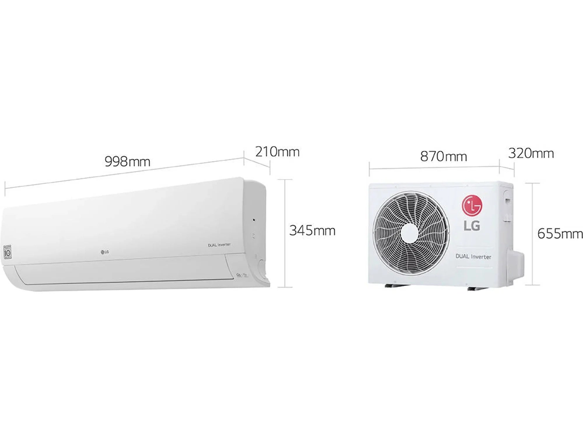 Aire Acondicionado LG 32CONFWF18.SET (36 m² - 4337 Frig/h - Blanco)