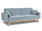 Sofá Cama Nalui Reine 3 Plazas Azul Celeste